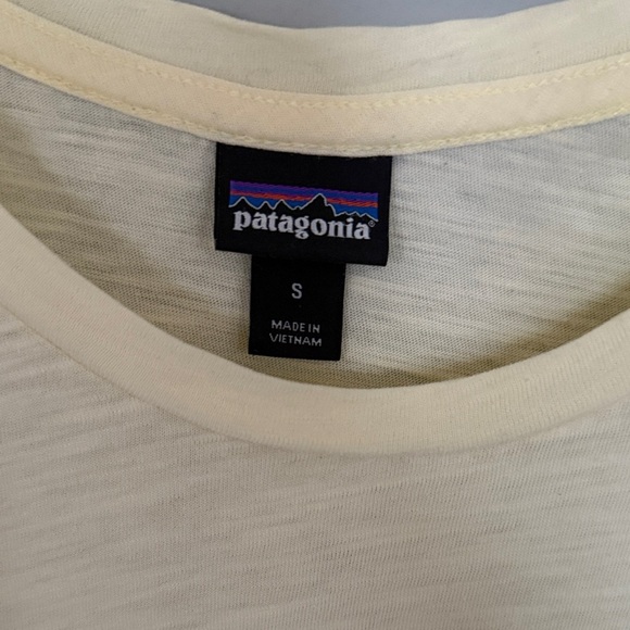 Patagonia Soft Yellow Short Sleeve Tee - Picture 2 of 4
